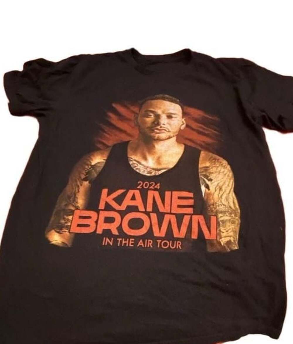 Kane Brown In The Air Tour 2024 Black Concert T-Shirt